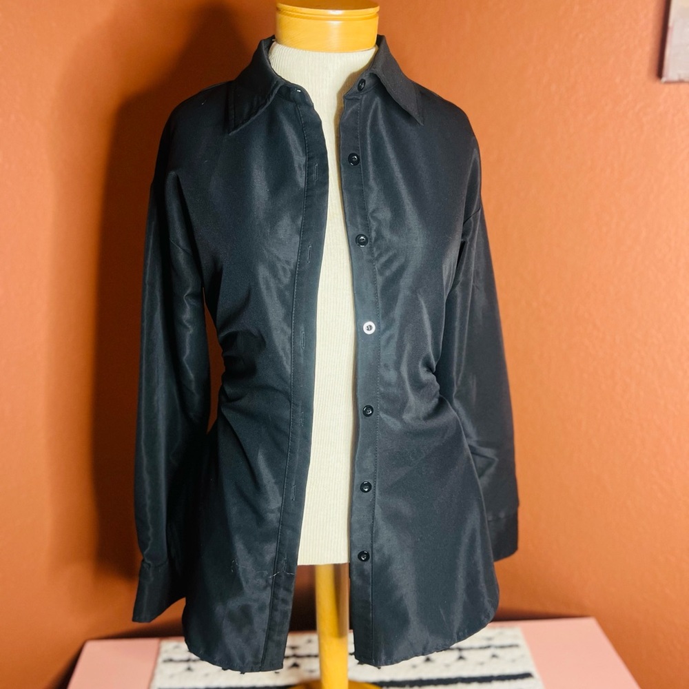 SHEIN Elegant Black Blouse